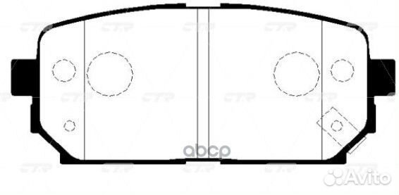 Ckkk-42 Колодки тормозные дисковые зад GK