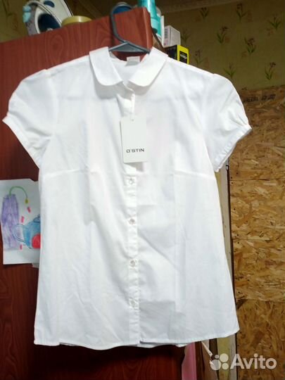 Новая белая кофточка для школы