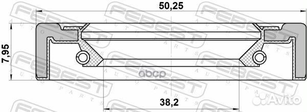 95GCY-40500808X сальник привода40X50X8 MB G-Cl