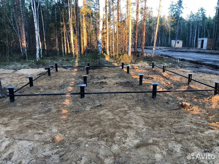 Ручной и механический монтаж сваи