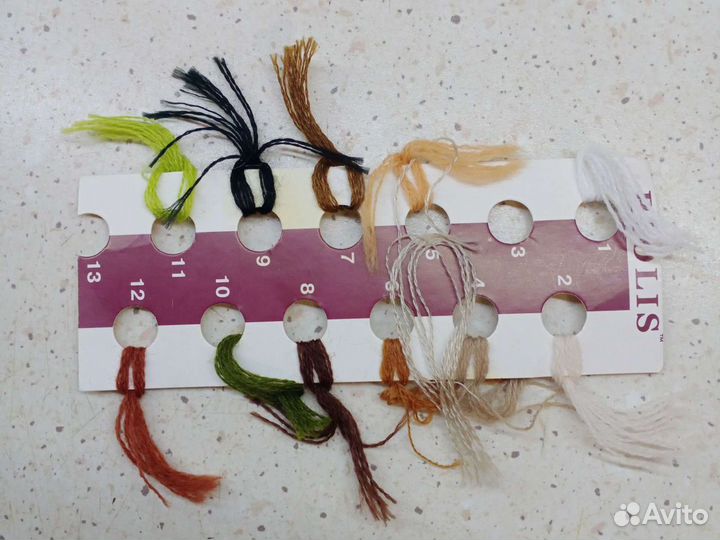 Нитки мулине Riolis разные цвета