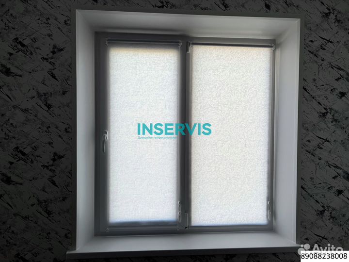 Шторы плиссе на проем