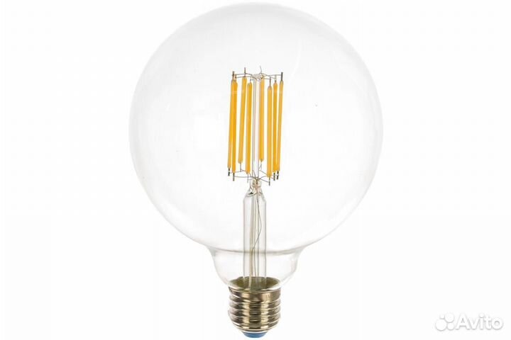 Лампа филаментная прозрачная LED-G125-15W Е27