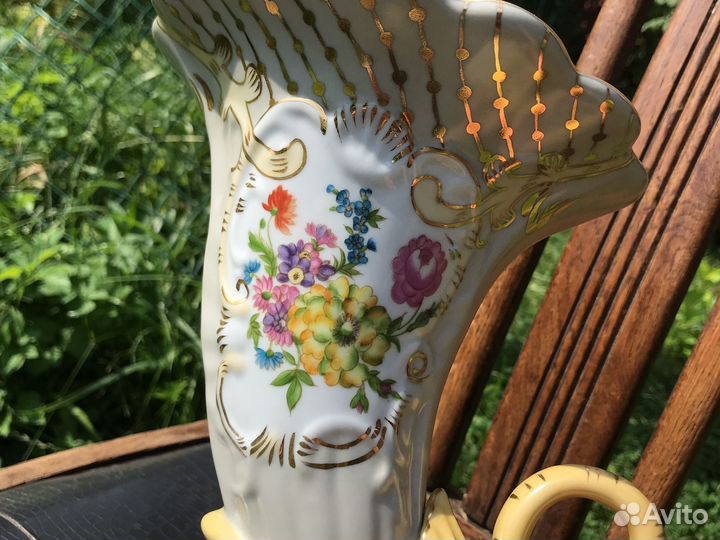 Антикварная ваза фарфор Дрезден Германия