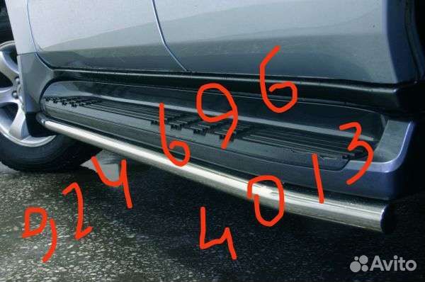 Защита штатных порогов Прадо120