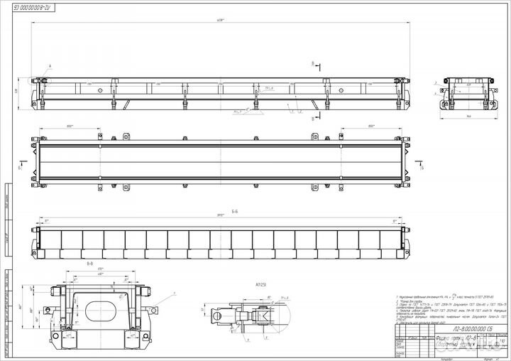 Металлоформа лотков теплотрасс Л2-8