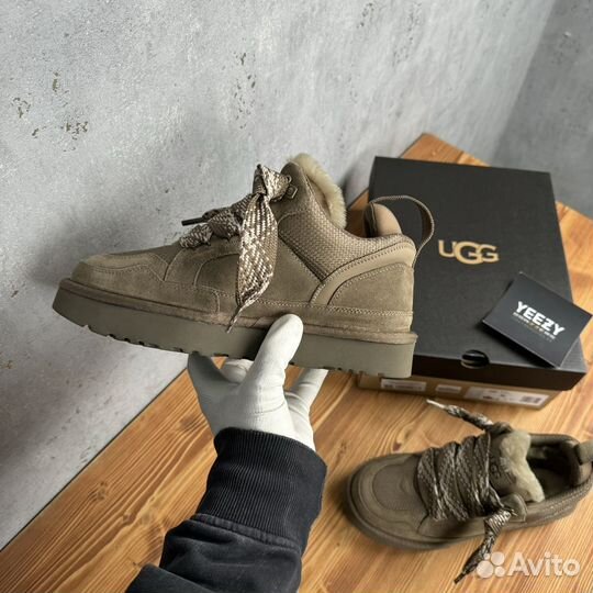 Кроссовки с мехом Ugg Lowmel Sneaker Hickory