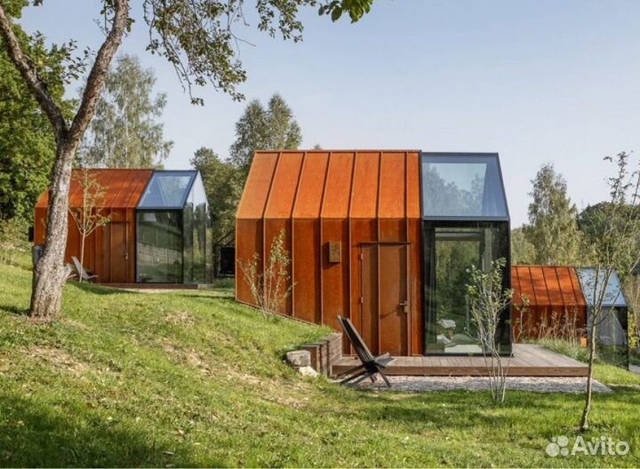 Фасадные панели из стали Corten