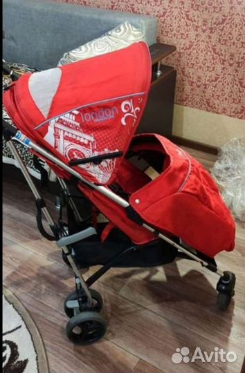 Коляска прогулочная трость Jetem London Red