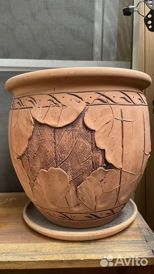Керамический горшок напольный