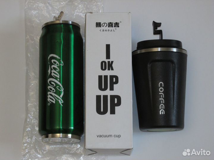 2шт. Термос 450 Мл Coca-Cola и Coffee Холод до 4 ч
