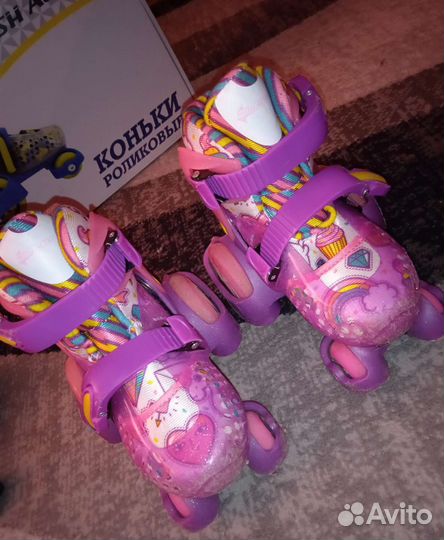 Роликовые коньки детские раздвижные