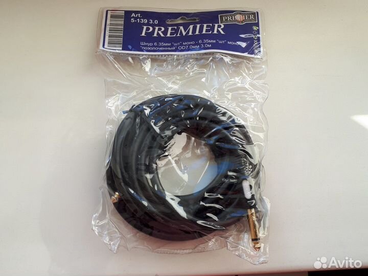 Premier шнур 6,35 мм моно 