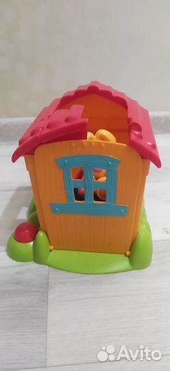 Игровой набор (домик+собачка на мотоцикле)