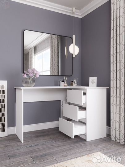 Стол Норд угловой белый