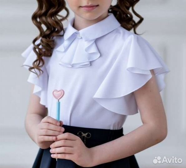Блузка школьная на девочку 140