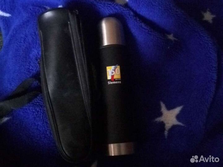 Термос с чехлом 0,3л