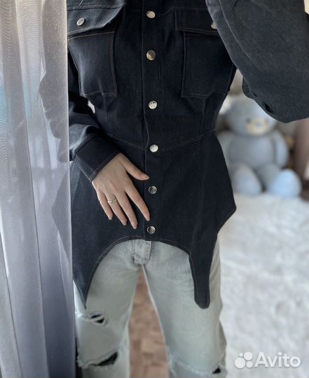 Джинсовая рубашка новая