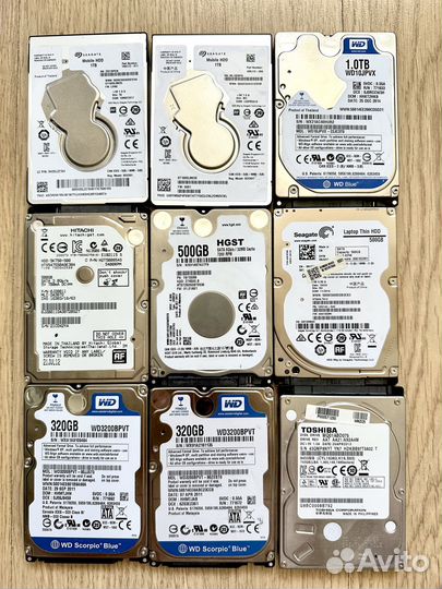 HDD 2.5 SATA для ноутбуков
