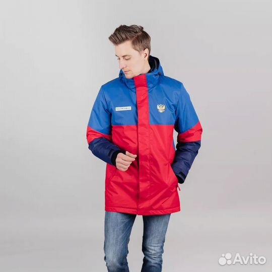Утепленная куртка nordski Casual True Blue/Red