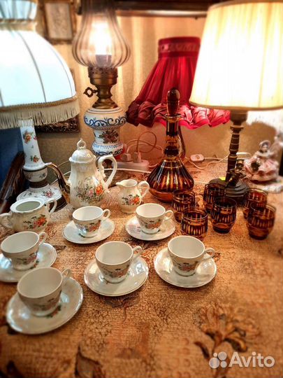 Винтажный музыкальный кофейный сервиз.япония