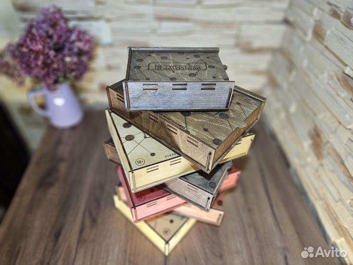 Коробка подарочная деревянная