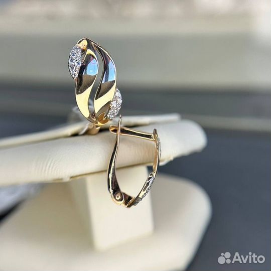 Золотые серьги 585 золото