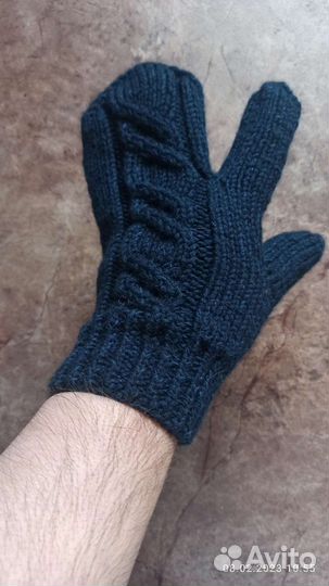 Варежки трехпалые