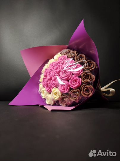 Букет - 29 Роз из Бельгийского Шоколада