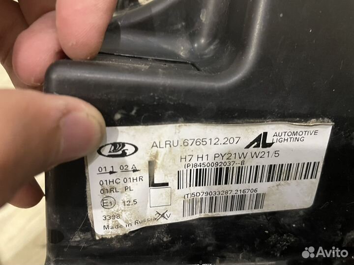 Фара левая LADA largus