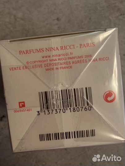Парфюм nina ricci 50ml