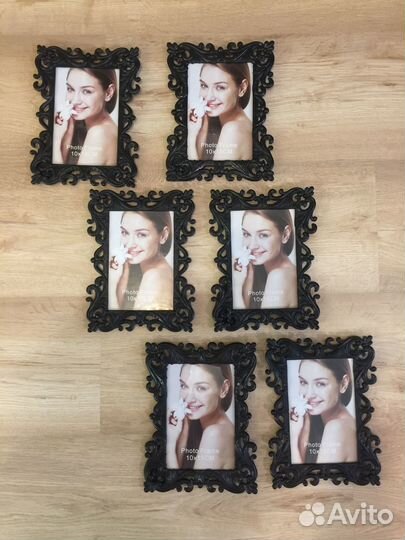 Рамка для фото чёрная 10х15 см