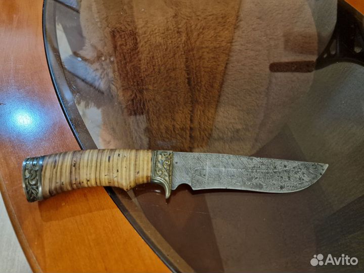 Нож из дамасской стали(ручная работа)