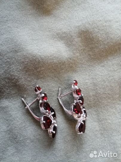 Серьги серебро