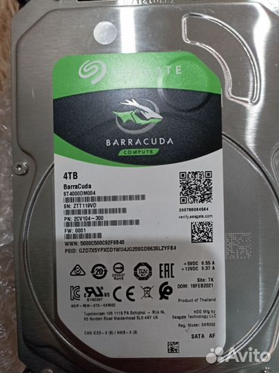 Жесткий диск Seagate Barracuda 4TB