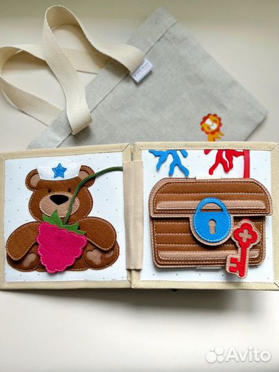 Развивающая книга из фетра