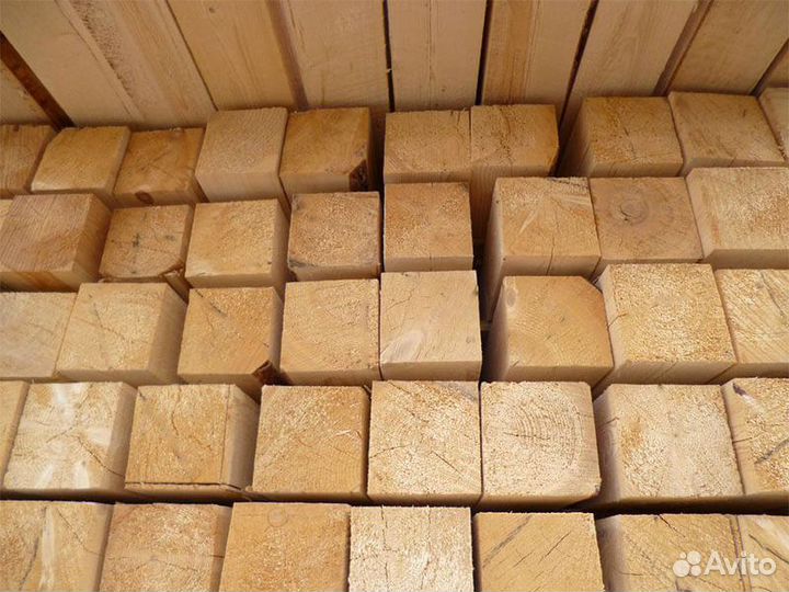 Брусок обрезной 50x50x6000 сорт 1, сосна