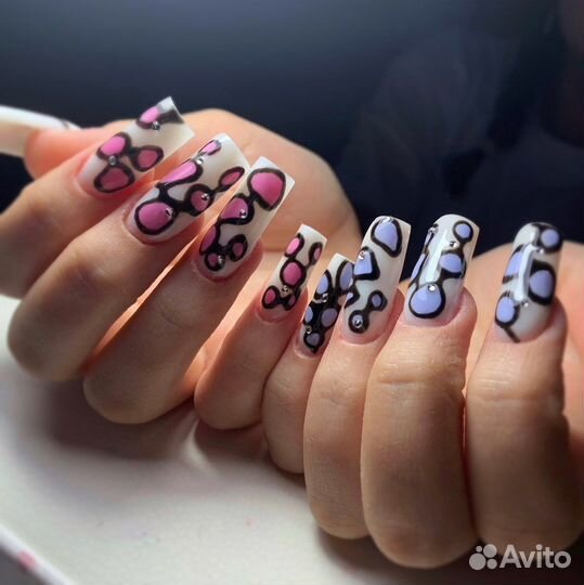 Маникюр наращивание