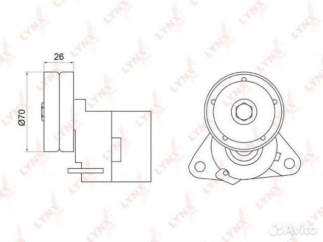 Натяжитель ремня навесного оборудования