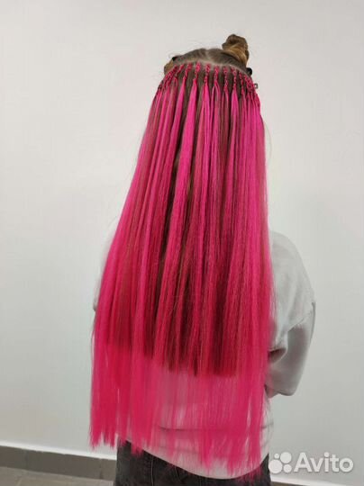 Афронаращивание цветного ряда канекалоном