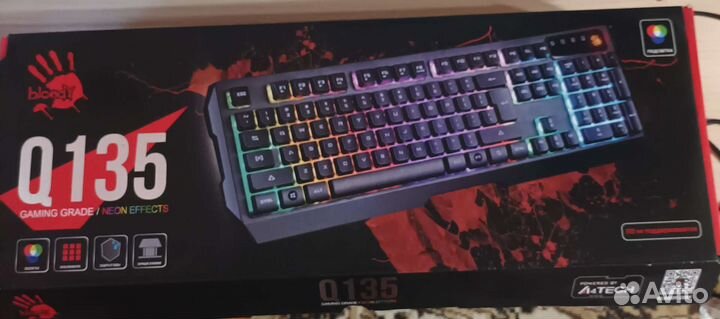 Клавиатура A4Tech Bloody Q135 Neon