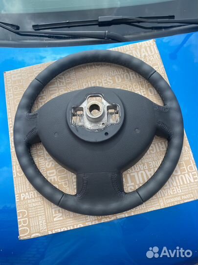 Руль рено дастер 1 кожа