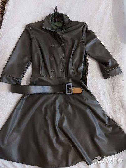 Кожаное платье