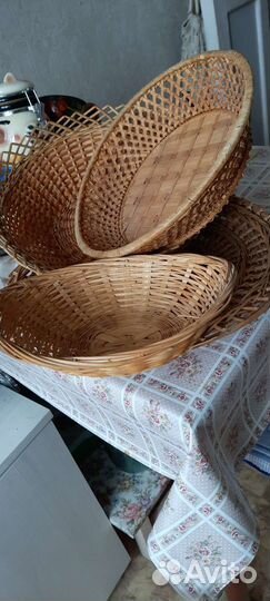 Набор плетеных корзинок