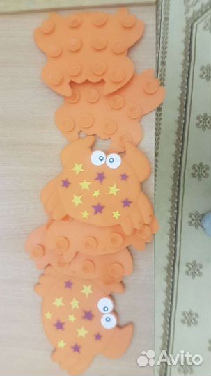 Крабы резиновые в ванну против скольжения