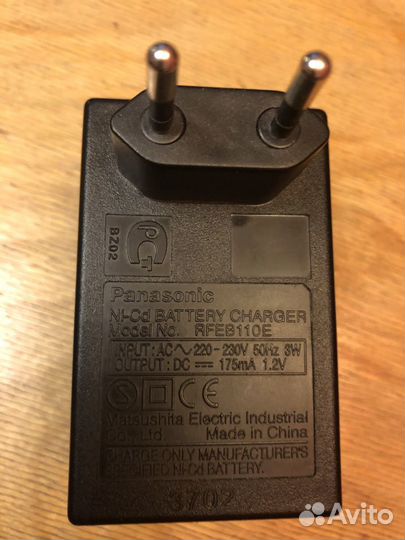 Зарядное устройство panasonic ni-cd battery
