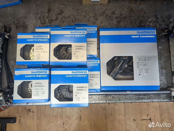 Много новых Перекл. Shimano, кассет, манеток и др