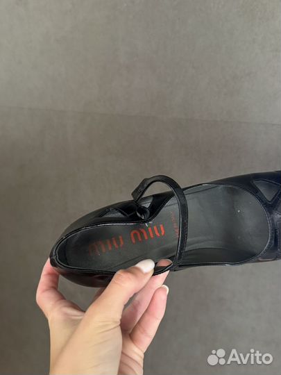 Винтажные туфли мэри джейн MIU MIU, 38-38,5