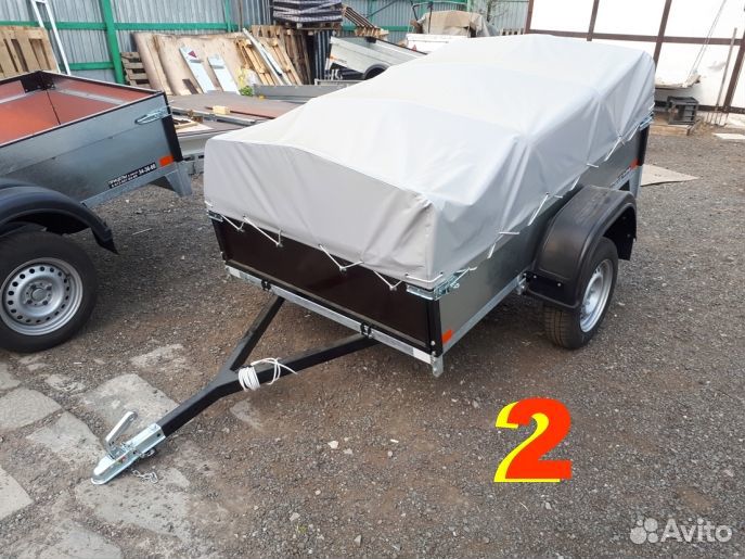 Прицеп легковой Б-2 с тентом 70см с клапаном