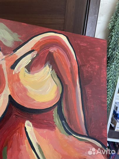Картина холст на подоамнике, акрил